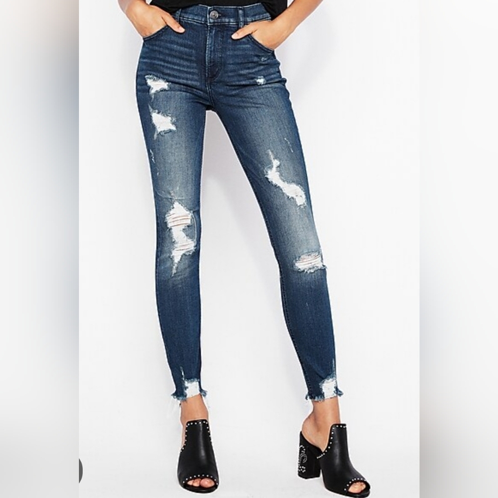 New Express high-rise jeans.